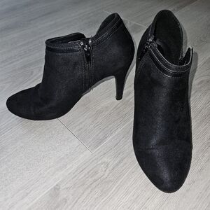 Lane Bryant Black Heeled Boots with Stiletto Heel